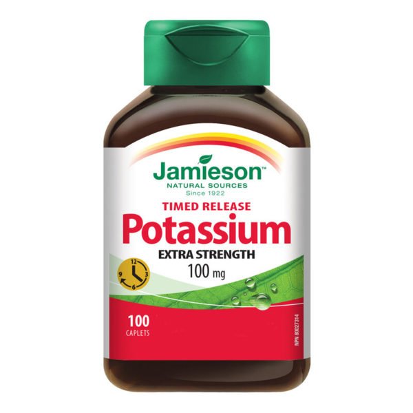 Jamieson Premium Kalij 100 mg s podaljšanim sproščanjem, 100 tablet