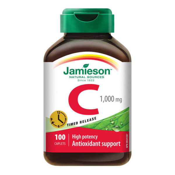 Jamieson vitamin C 1000 mg tablete s podaljšanim sproščanjem, 100 tablet