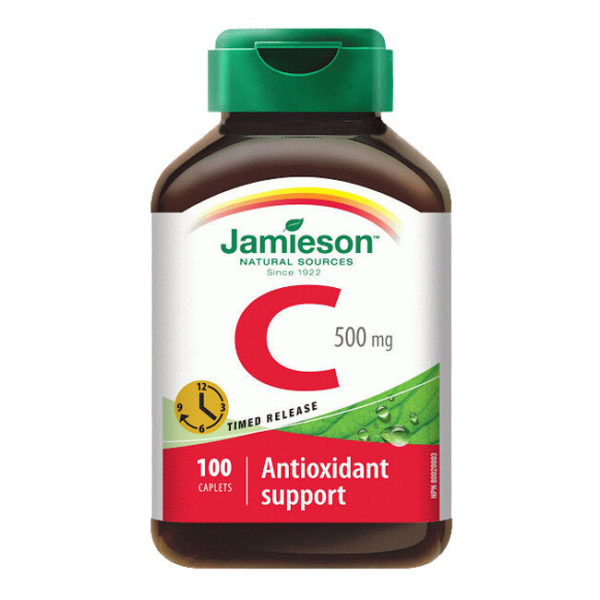 Jamieson vitamin C 500 mg tablete s podaljšanim sproščanjem, 100 tablet