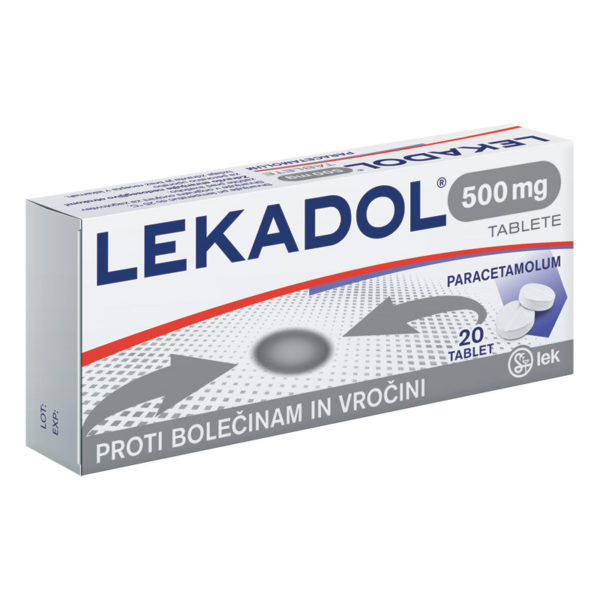 Lekadol 500 mg tablete, 20 tablet