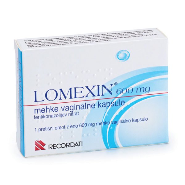 Lomexin 600 mg mehke vaginalne kapsule, 1 kapsula