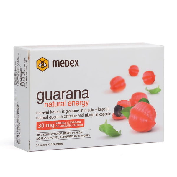 Medex Guarana Natural Energy, 30 kapsul