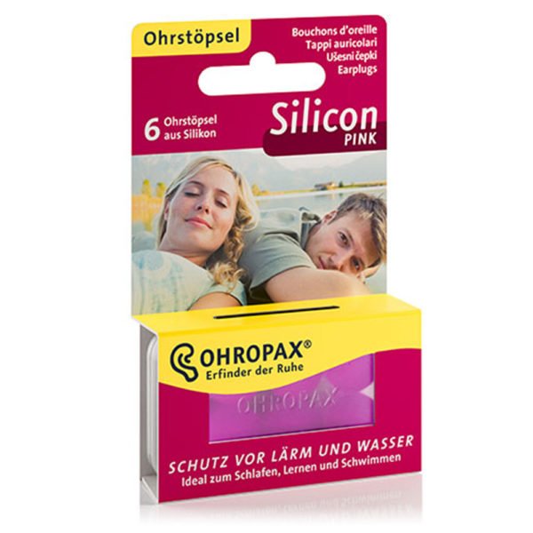 Ohropax Silicon silikonski čepki za ušesa, 6 čepkov