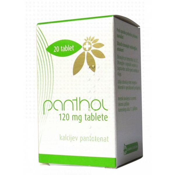 Panthol 120 mg, 20 tablet