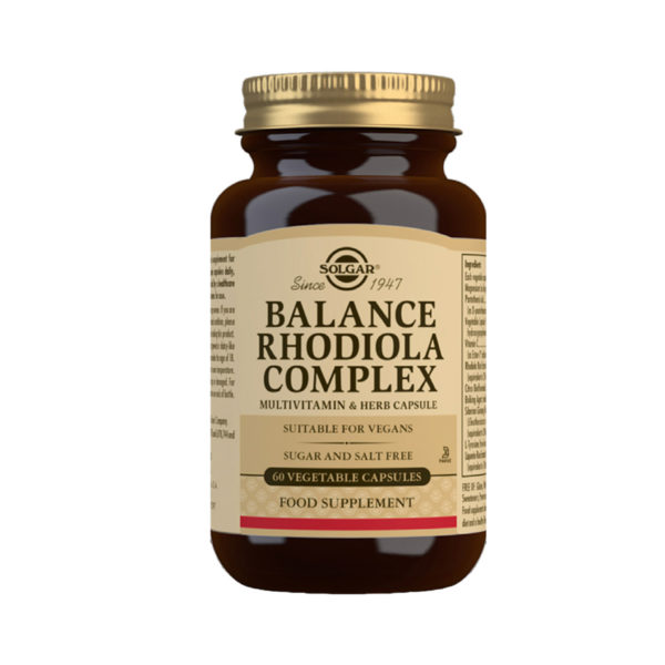 Solgar Balance Rhodiola Complex, 60 kapsul