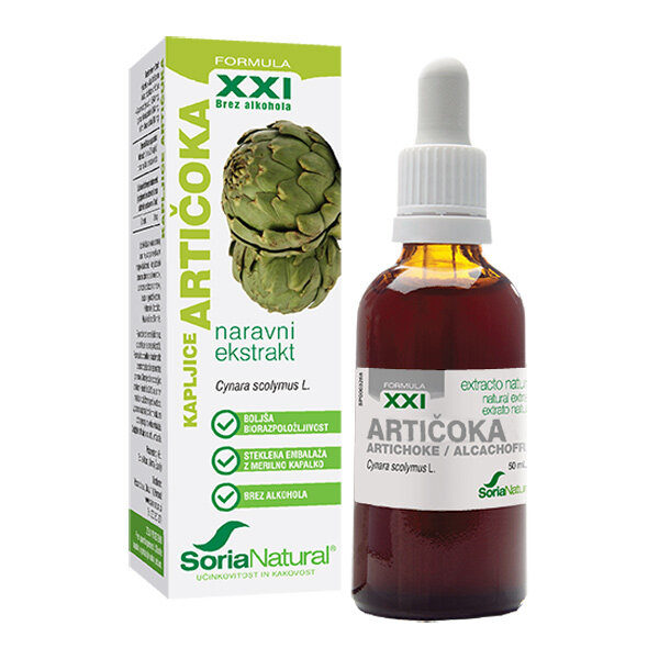 Soria Natural Artičoka kapljice, 50 ml