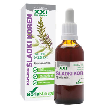 Soria Natural XXI Sladki koren kapljice, 50 ml